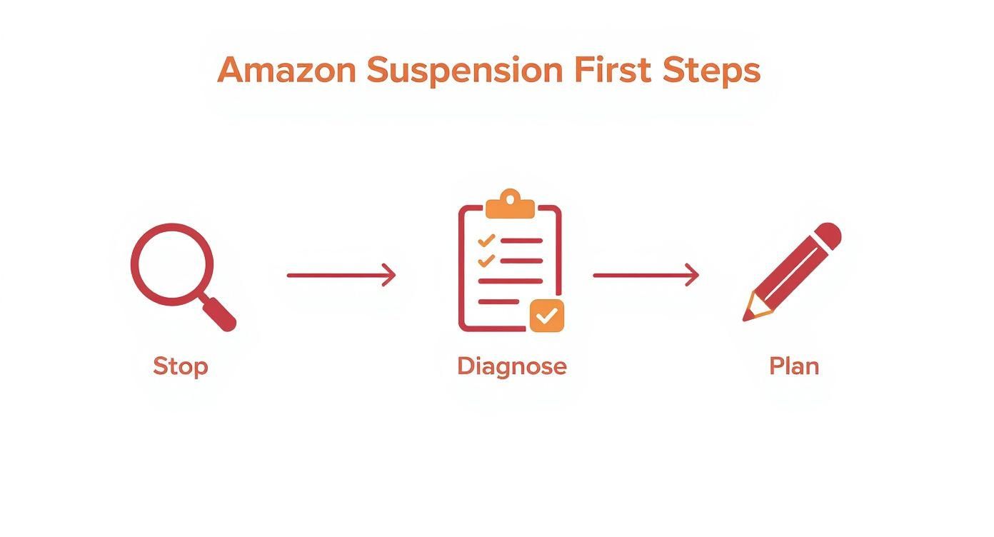 Infographic about account suspended amazon