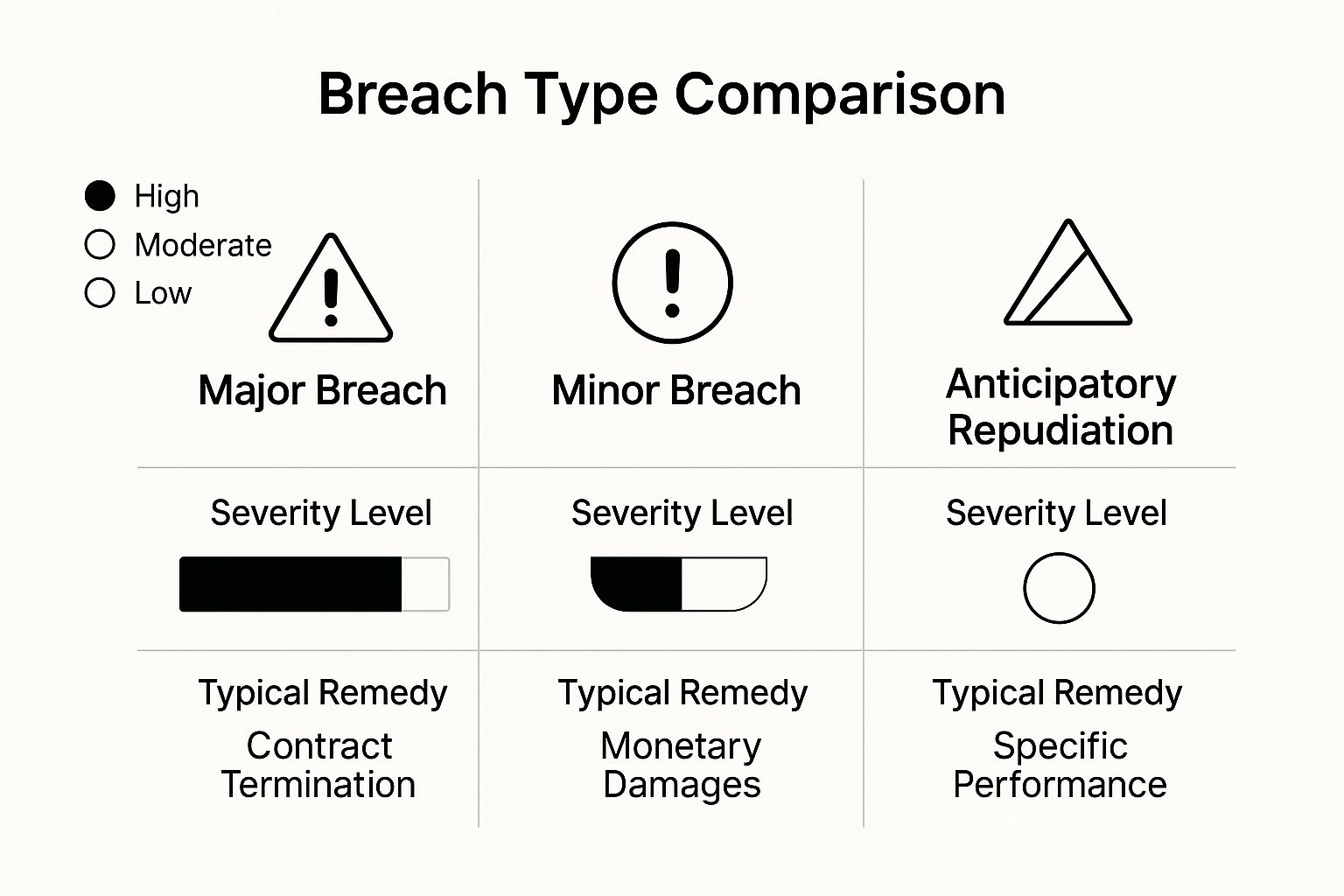 Infographic about what is breach of contract