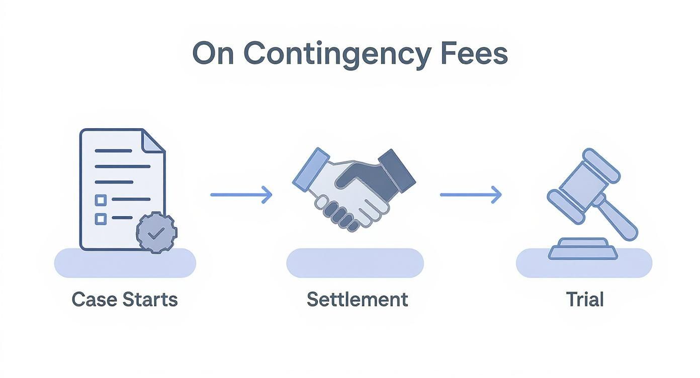 Infographic about personal injury lawyer contingency fee