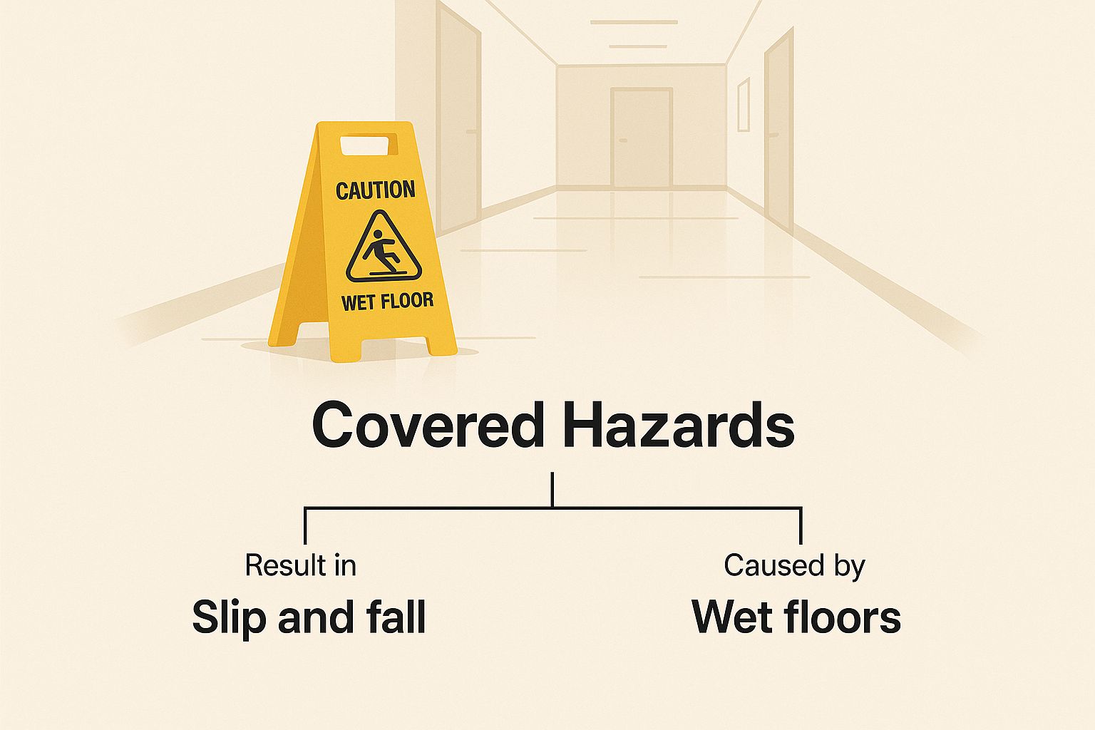 Infographic about premises liability insurance coverage