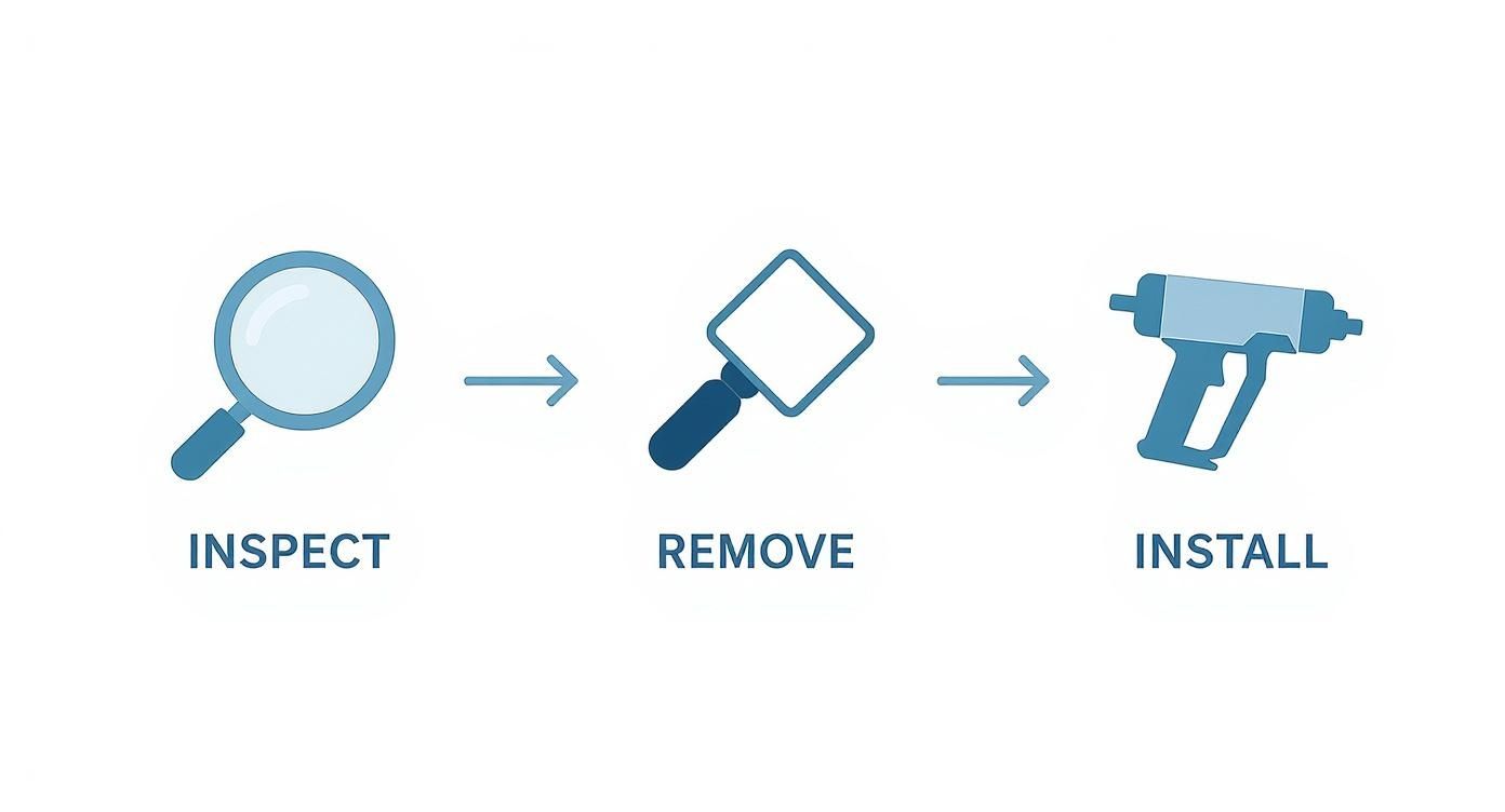 Infographic about how to winterize your garage door