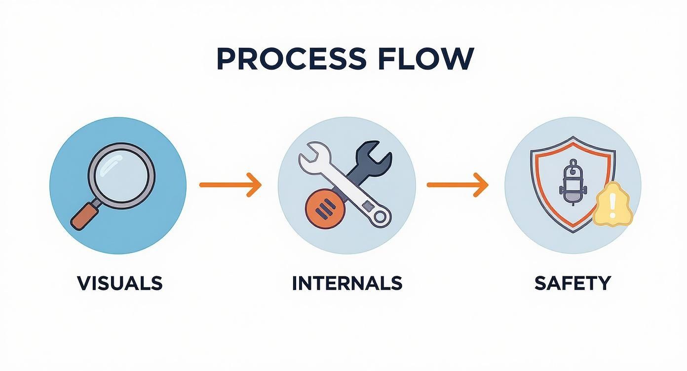 Infographic about annual boiler service