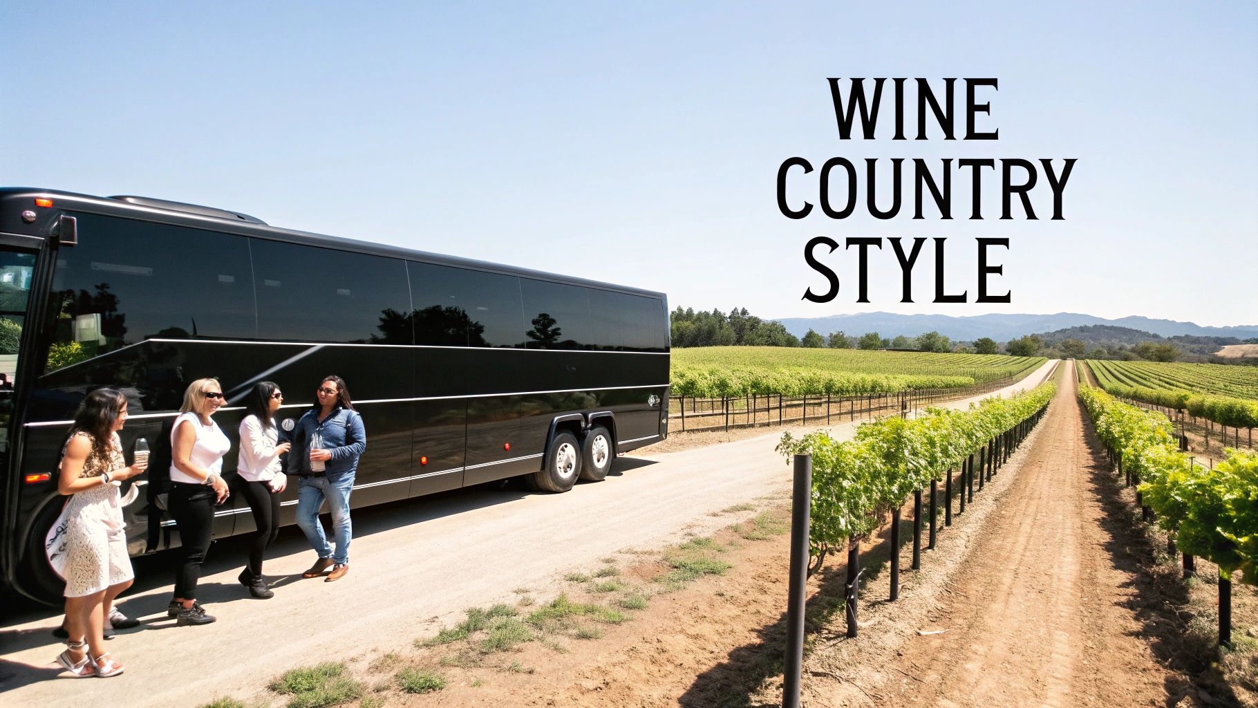 Your Guide to Unforgettable Long Island Party Bus Winery Tours 1 Friends toasting with wine glasses inside a party bus on a sunny day.