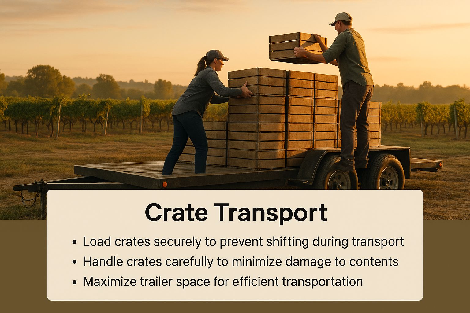Infographic about vineyard transportation Long Island