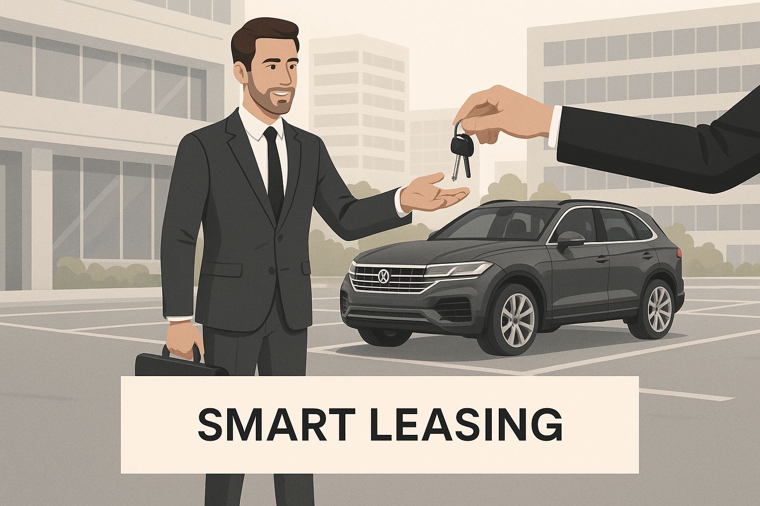 Infographic about benefits of leasing a car