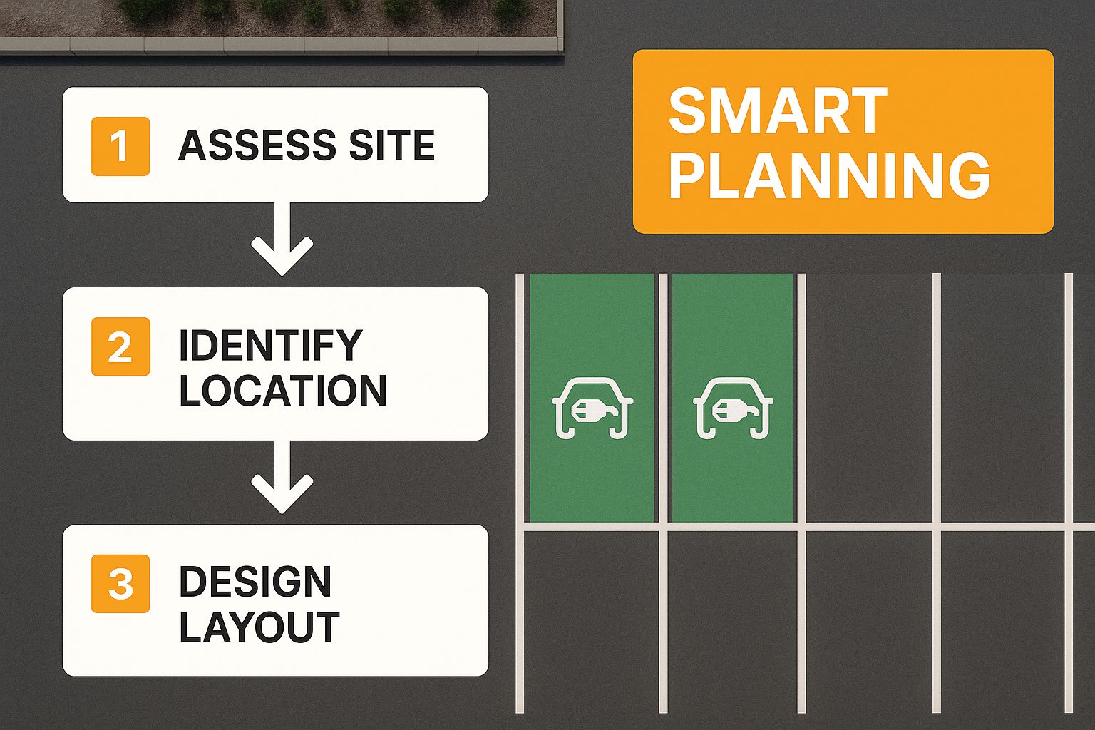 Infographic about commercial ev charging installation
