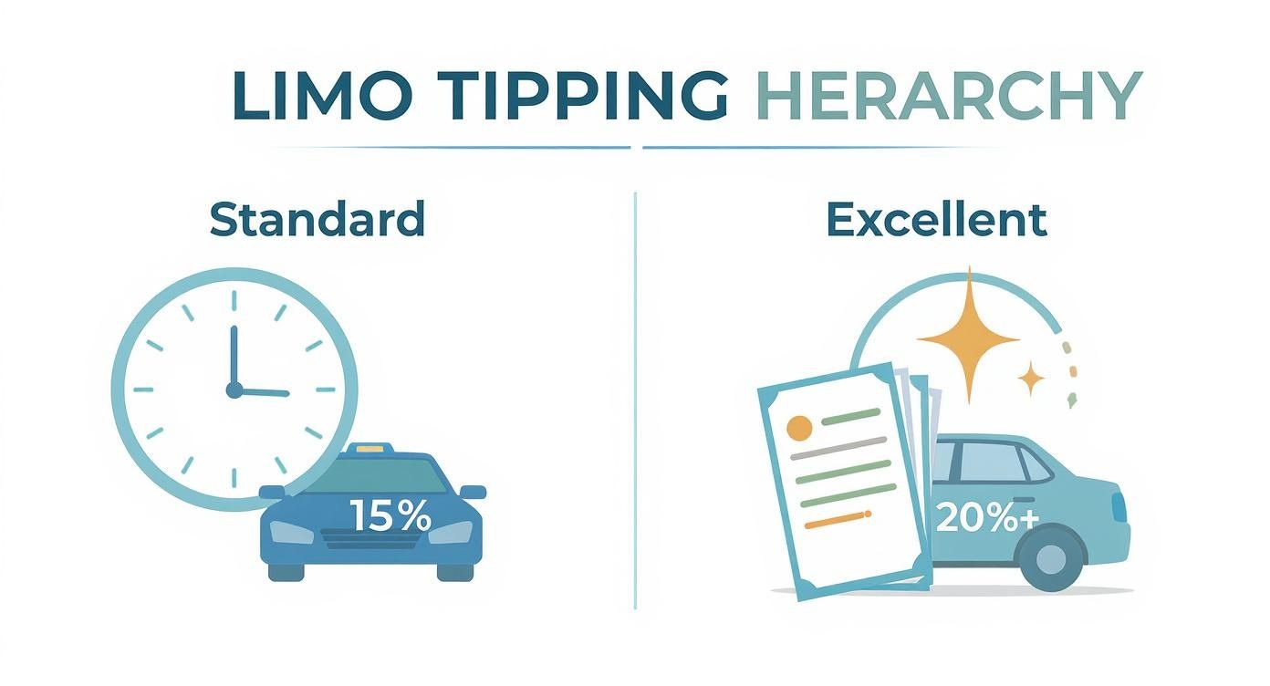 How Much to Tip a Limo Driver on Long Island 2 Infographic about how much to tip a limo driver