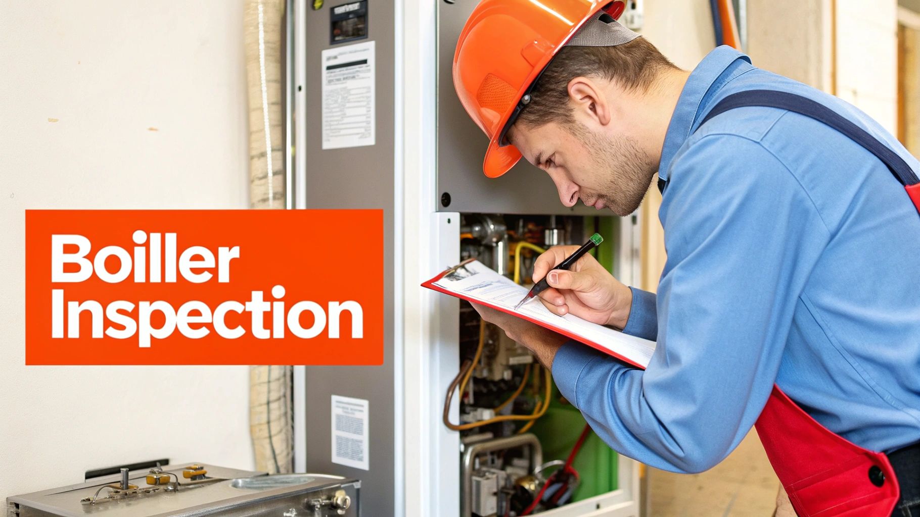 A Gas Safe engineer servicing a gas boiler