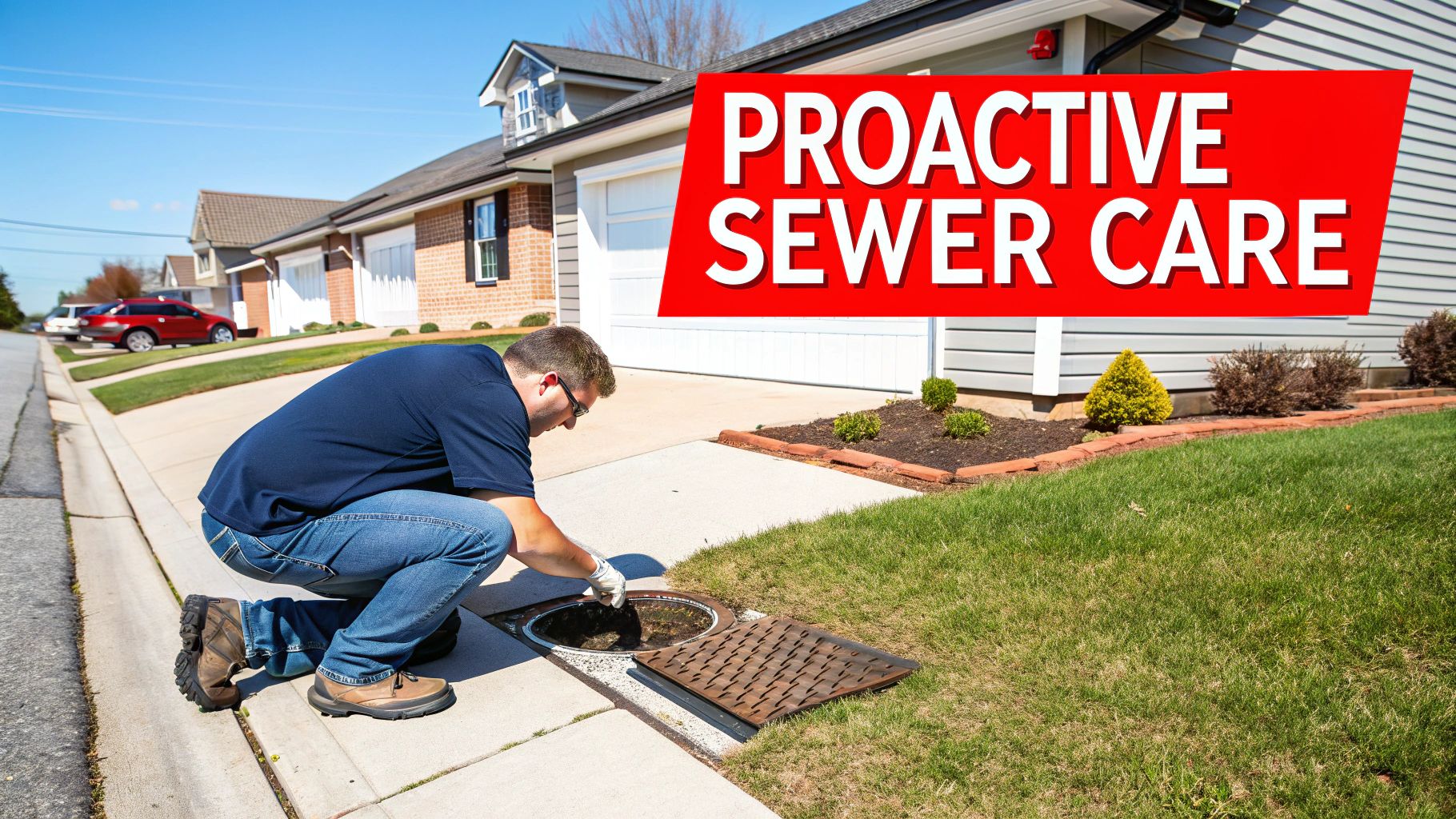 A clean sewer pipe showing the benefits of regular maintenance.