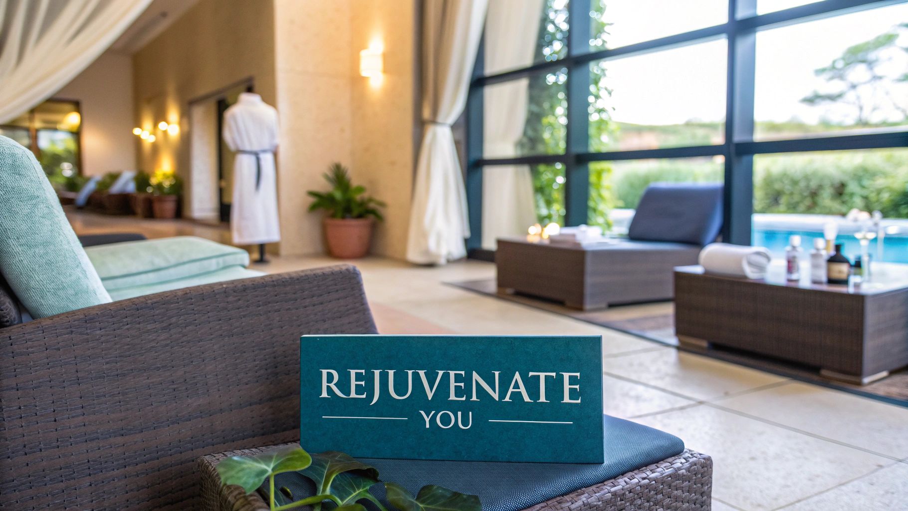 Woman receiving a relaxing facial treatment at a luxurious spa.