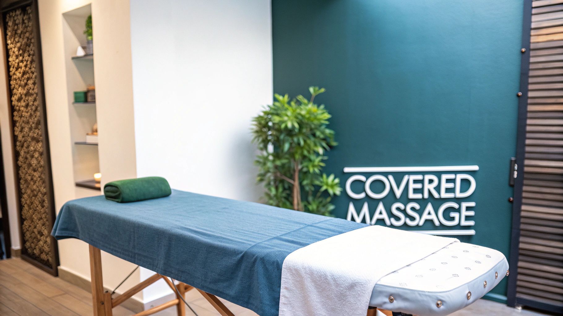 A massage therapist applies gentle pressure to a client's back.