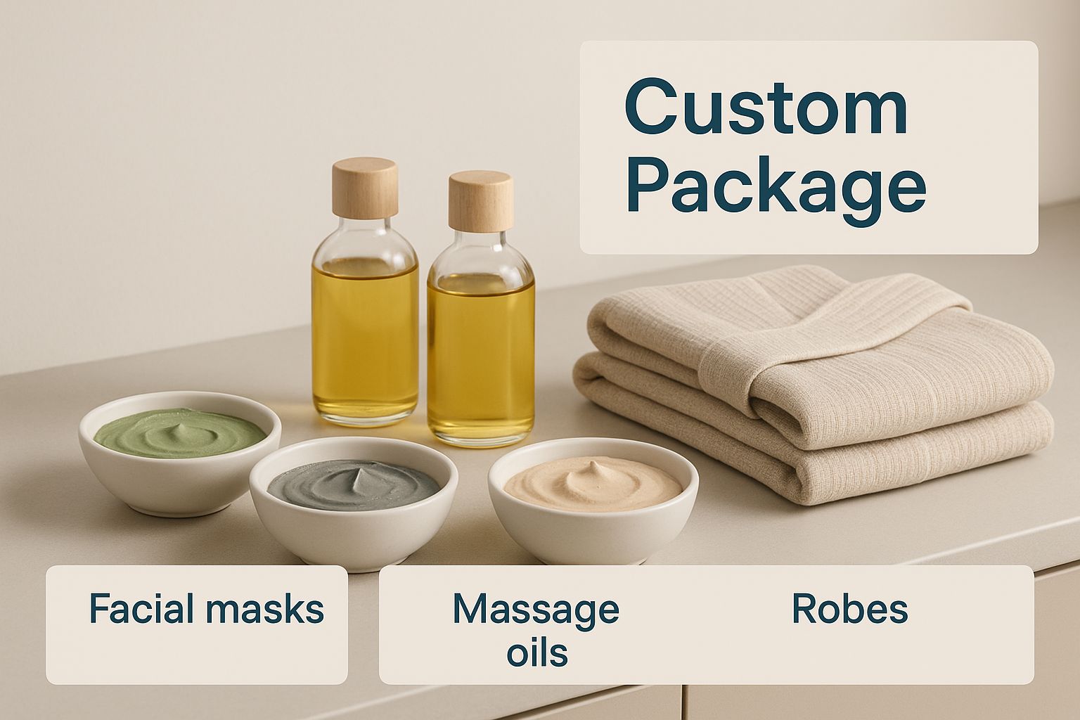 Infographic about bridal party spa packages