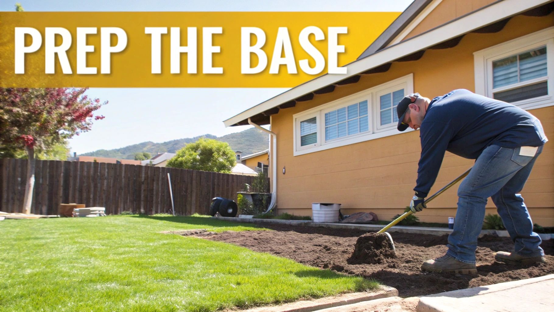 A beautiful, green astroturf lawn in a South Texas backyard, showcasing its realistic appearance.
