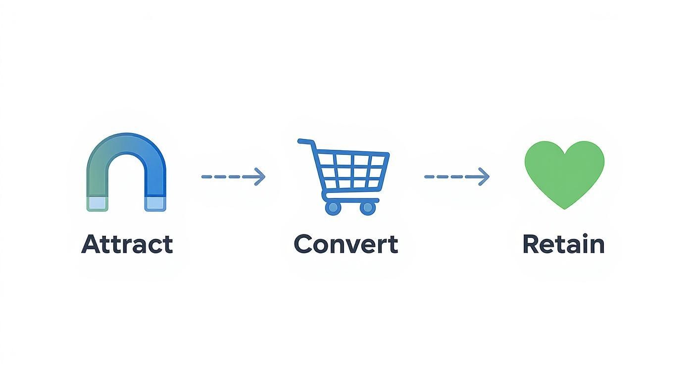 Infographic about how to increase ecommerce sales