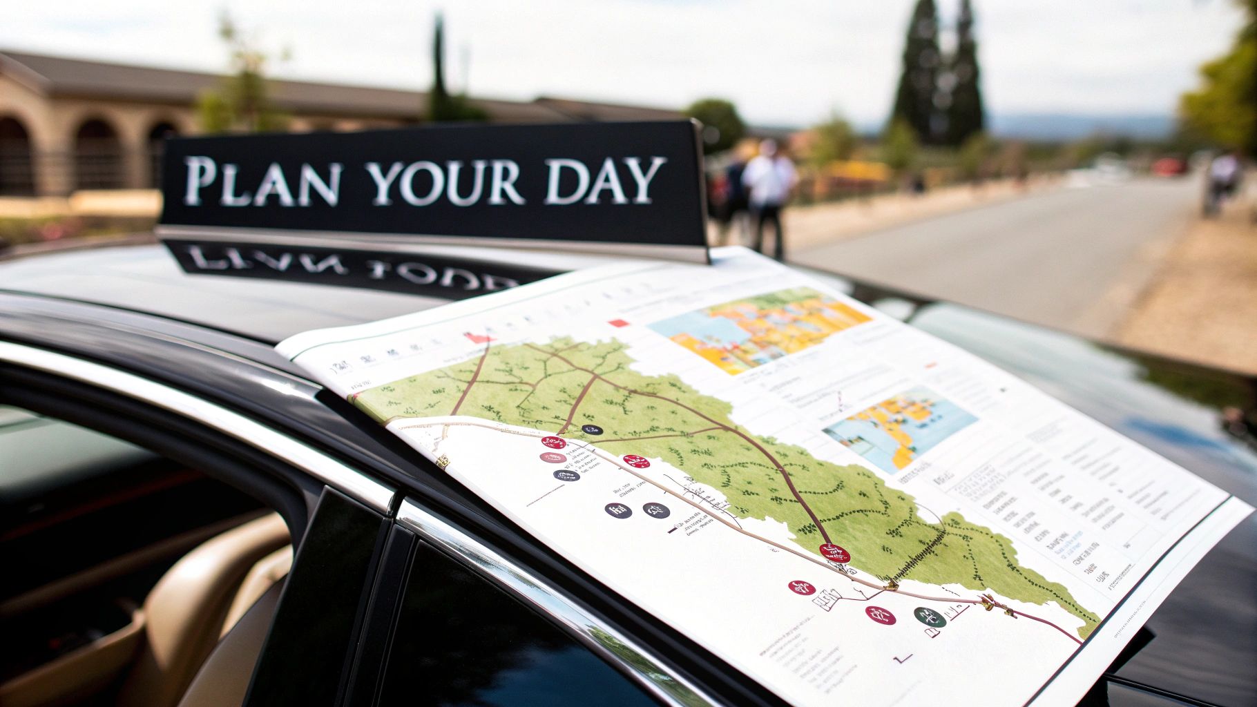 Guests clinking wine glasses in a sunny Long Island vineyard.