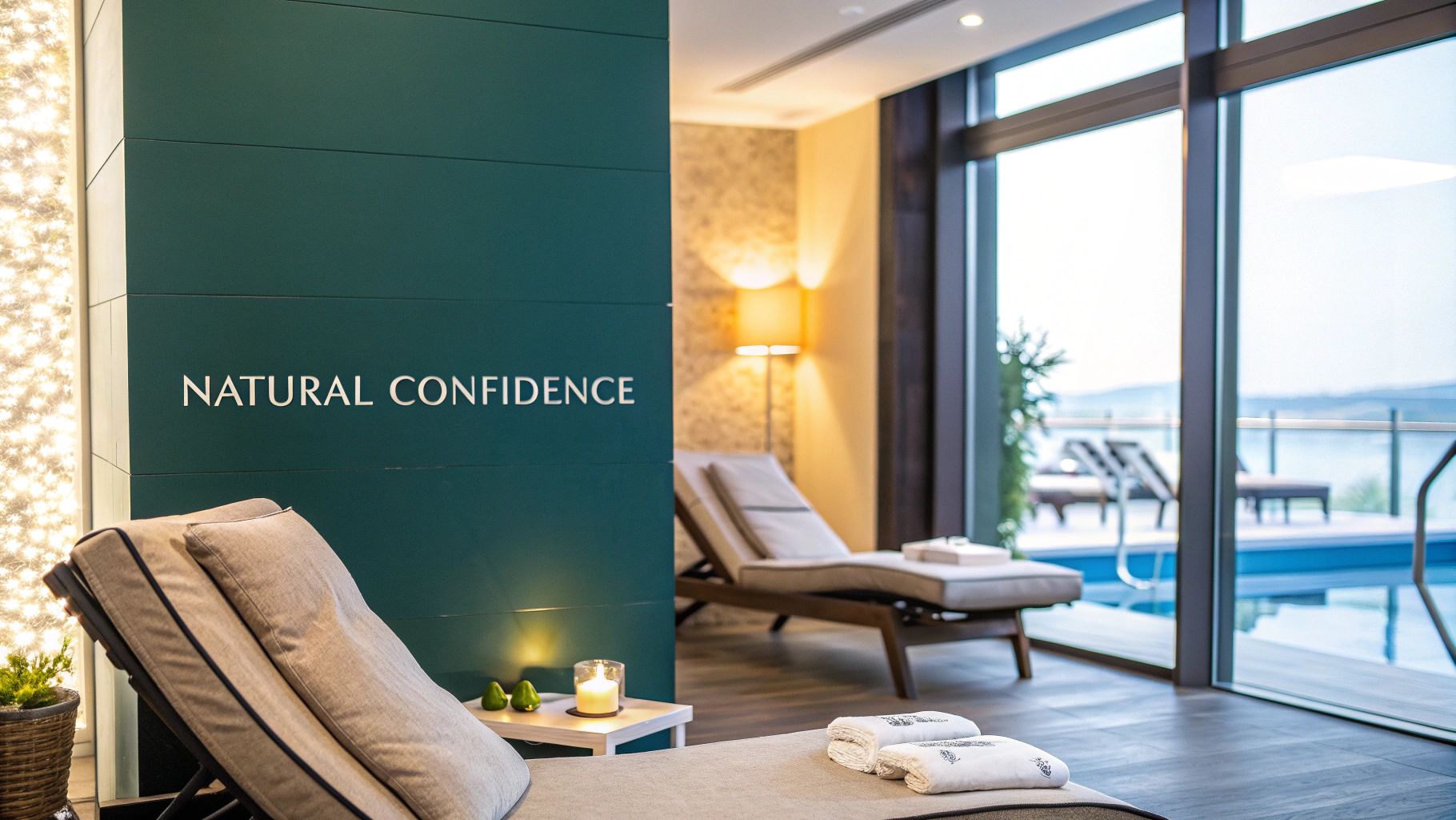 A serene spa setting with professional tools for a Botox treatment.