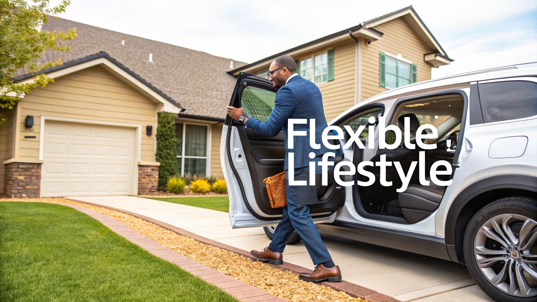 A happy family enjoying a ride in their spacious and modern SUV