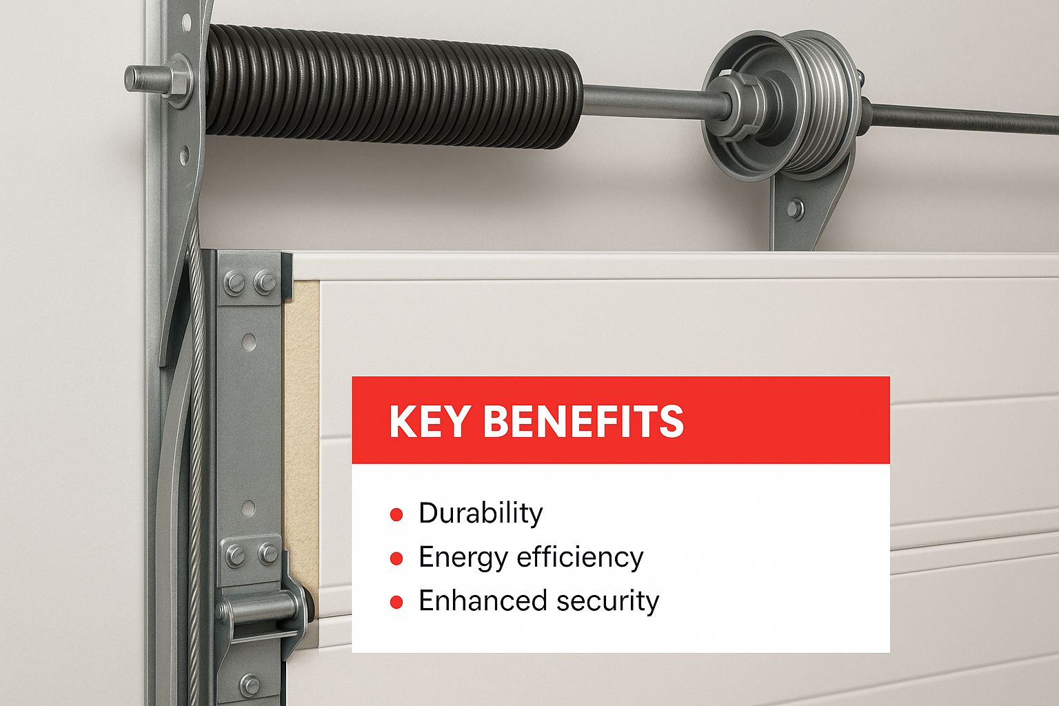 Infographic about commercial garage door