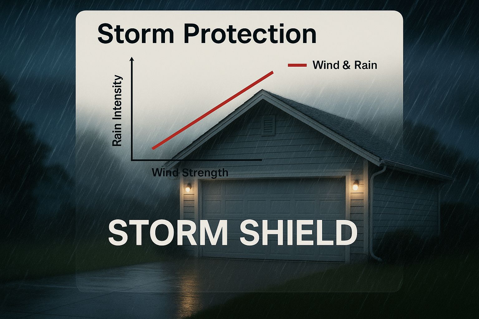 Infographic about wind rated garage door
