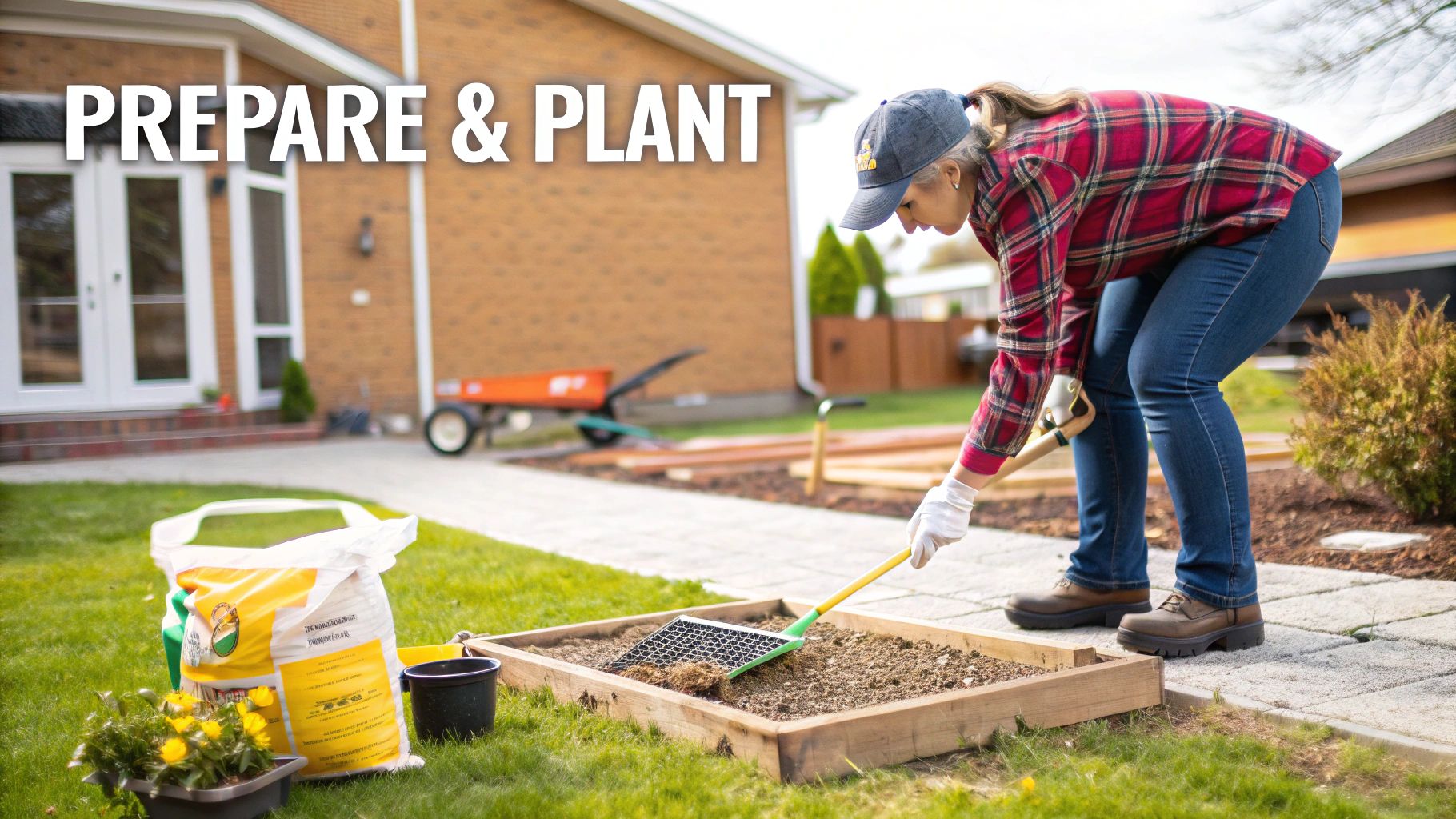 A close-up of Texas bluebonnet wildflowers in a sunny field.