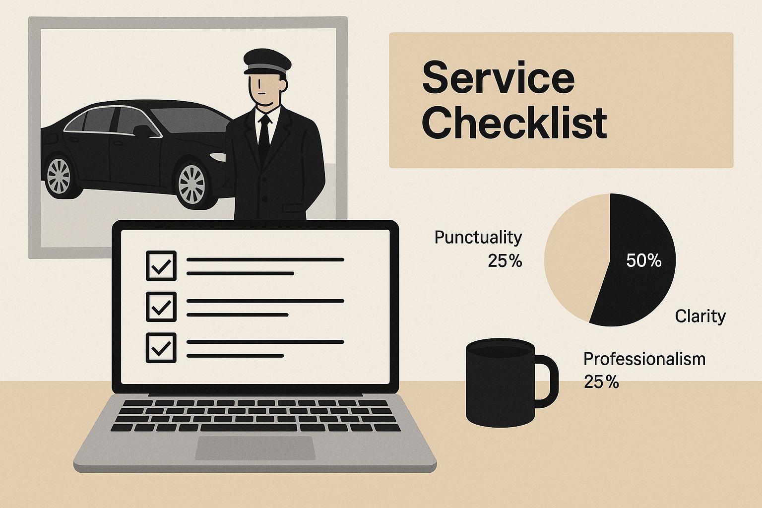 Infographic about corporate car services