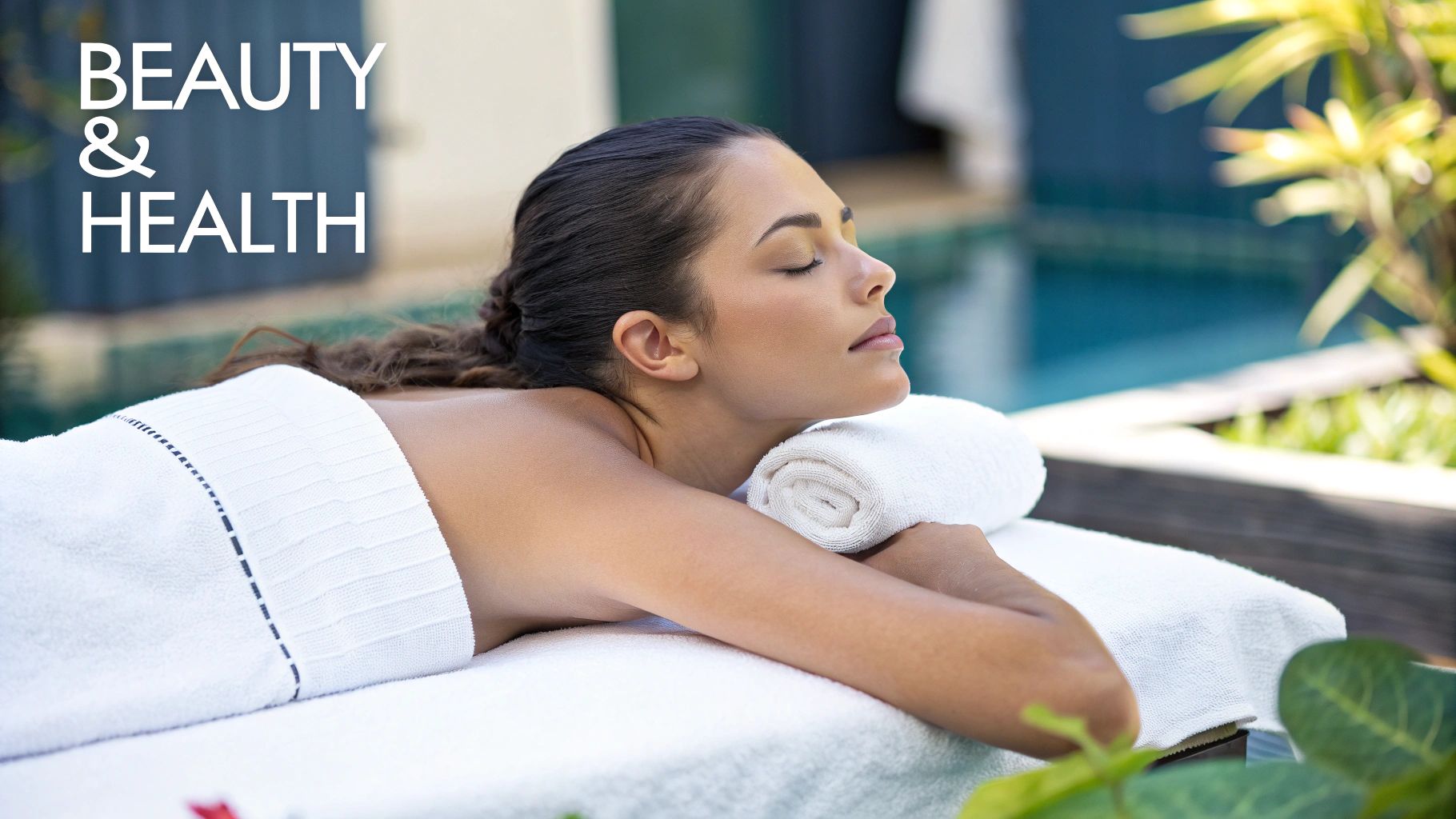 A woman looking refreshed and glowing after a spa treatment