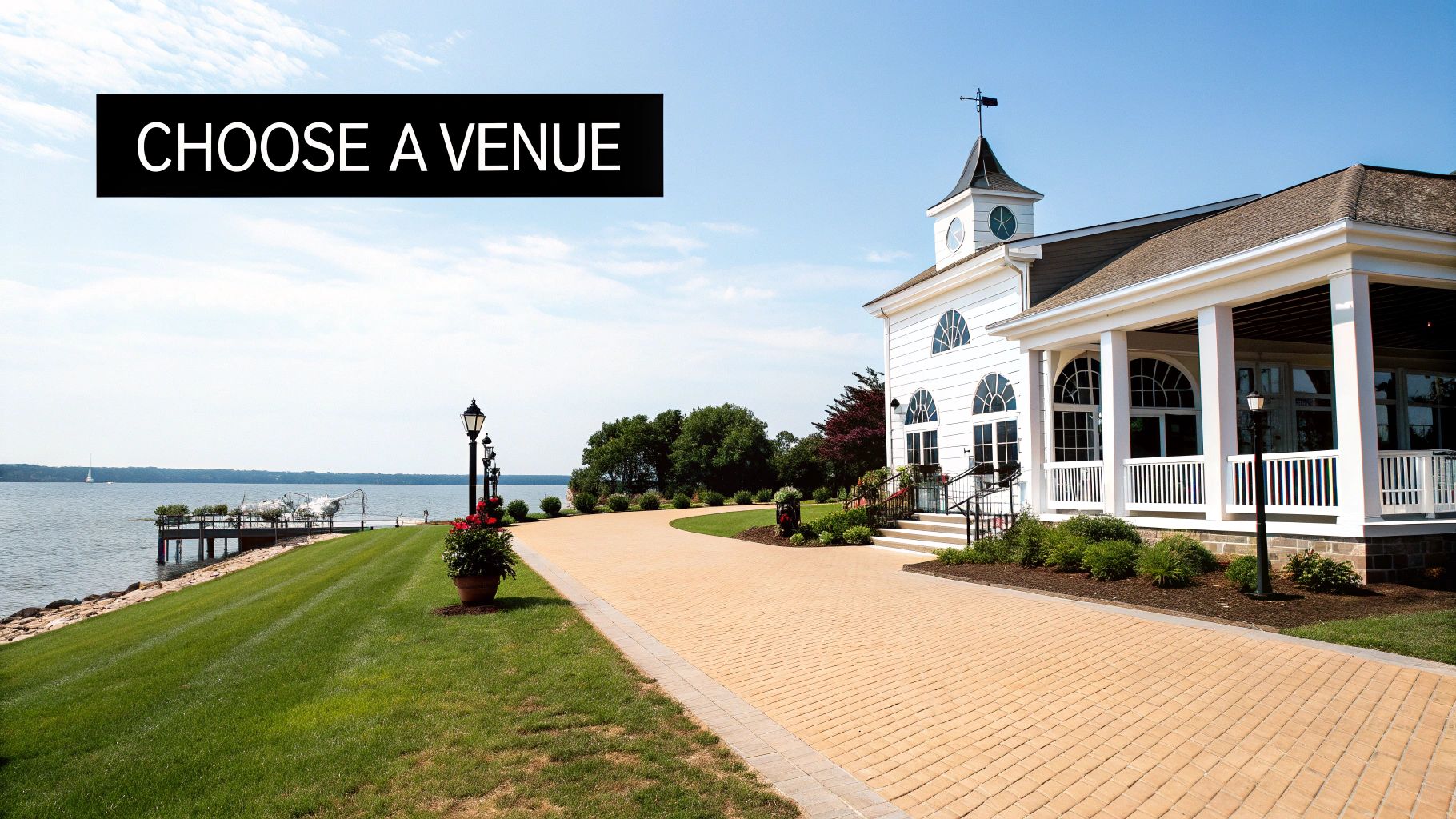 A beautiful Long Island vineyard setting, ideal for a retirement party.