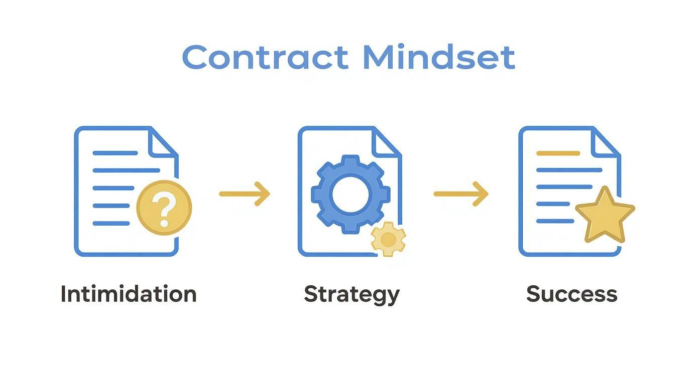 Infographic about how to negotiate contracts