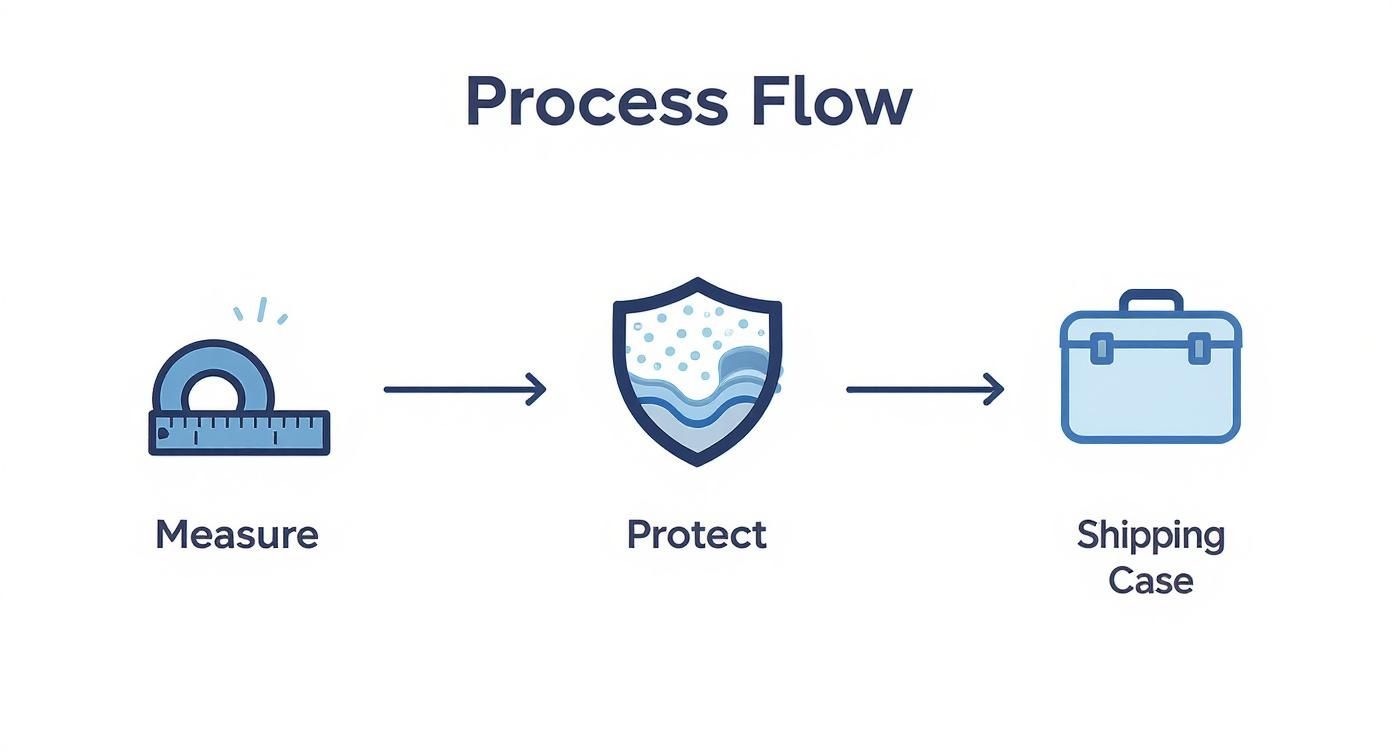 Infographic about shipping cases for trade shows