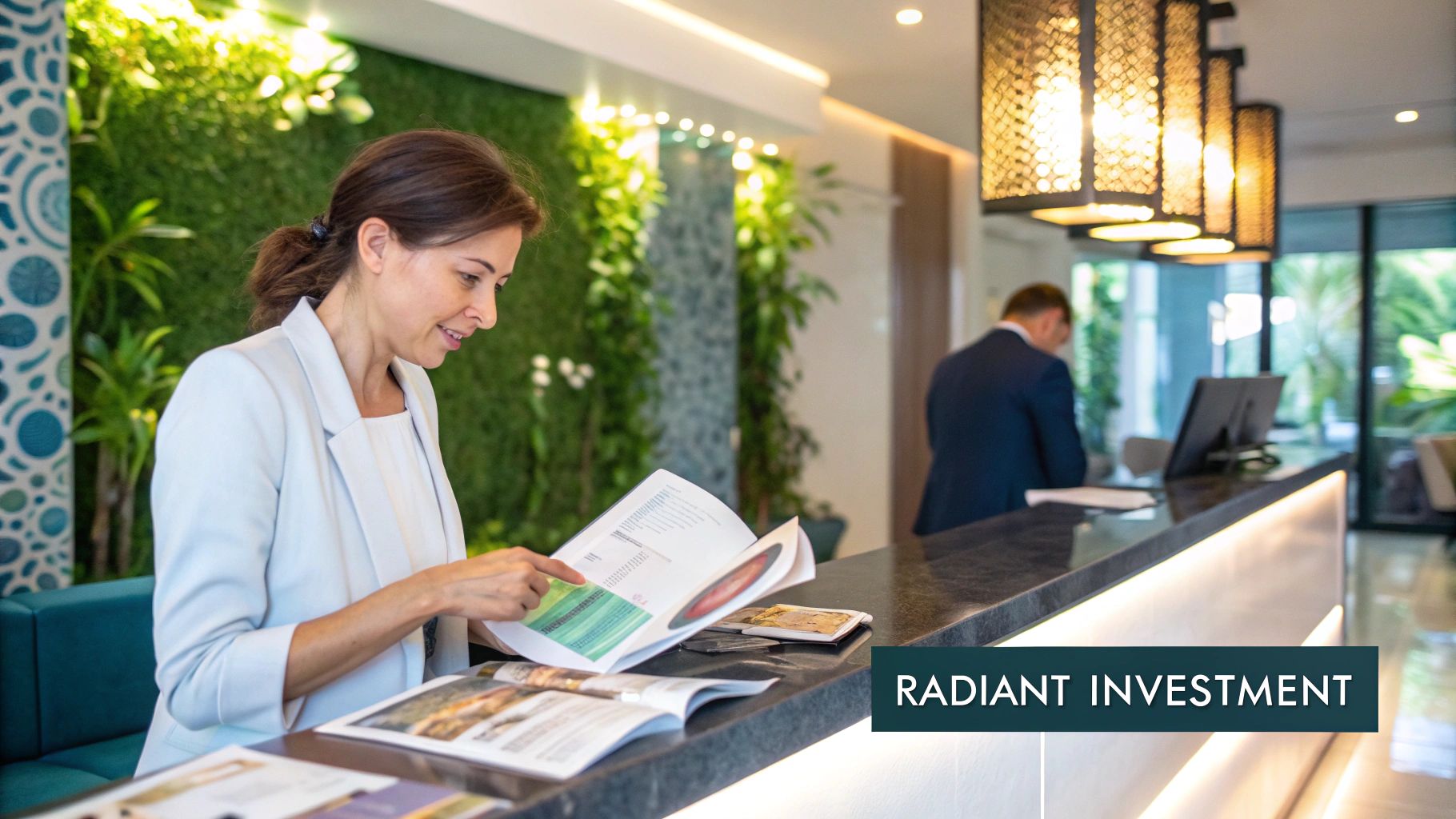 A woman with clear, glowing skin after a photofacial treatment