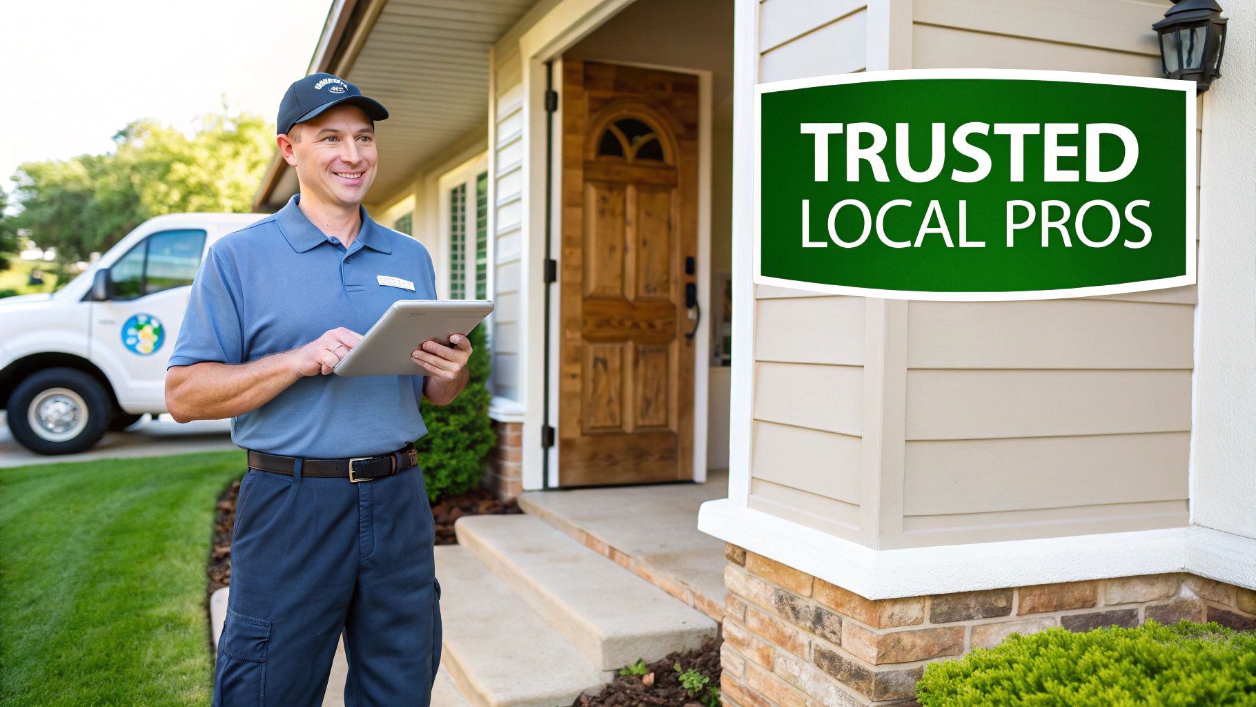 Peace Frog Specialty Cleaning's team member smiling, reflecting the company's friendly and reliable service.