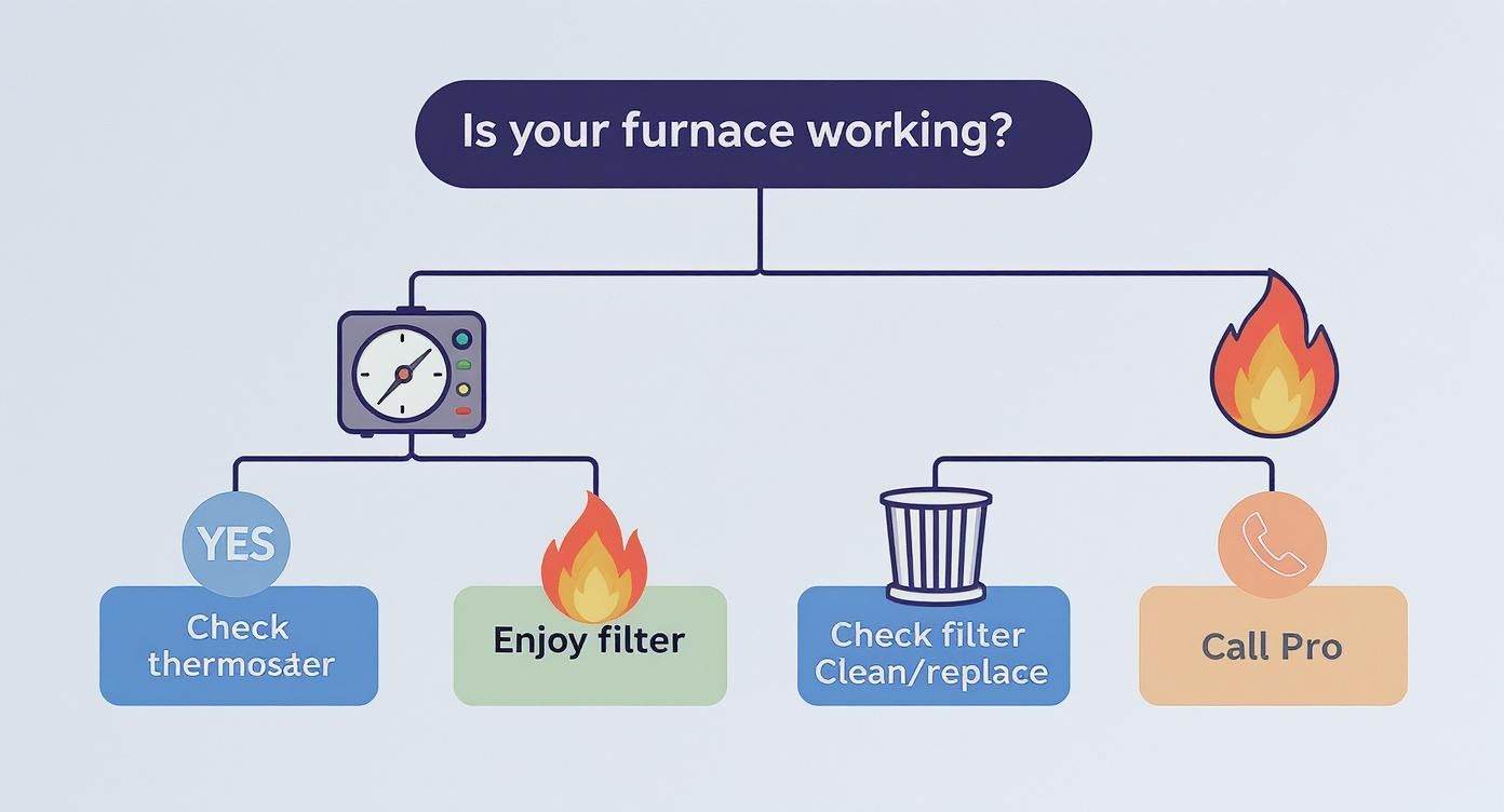Infographic about forced air heating