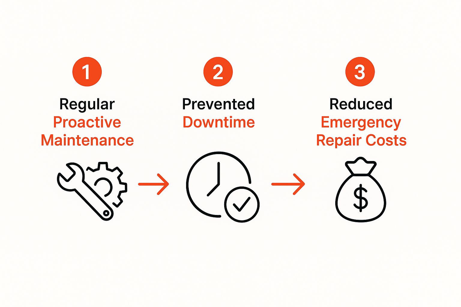 Infographic about walk in freezer maintenance
