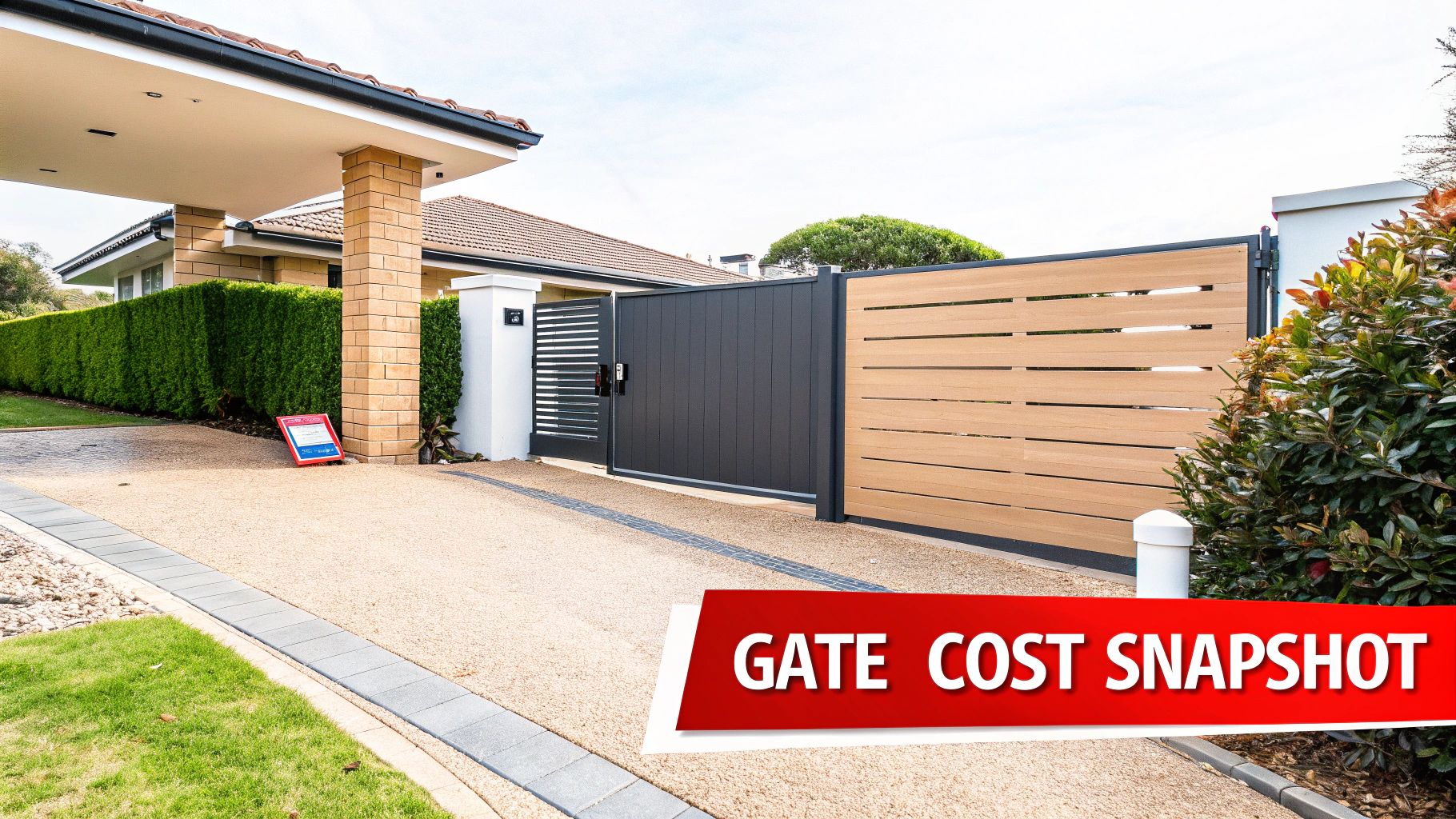 Automatic gate installation