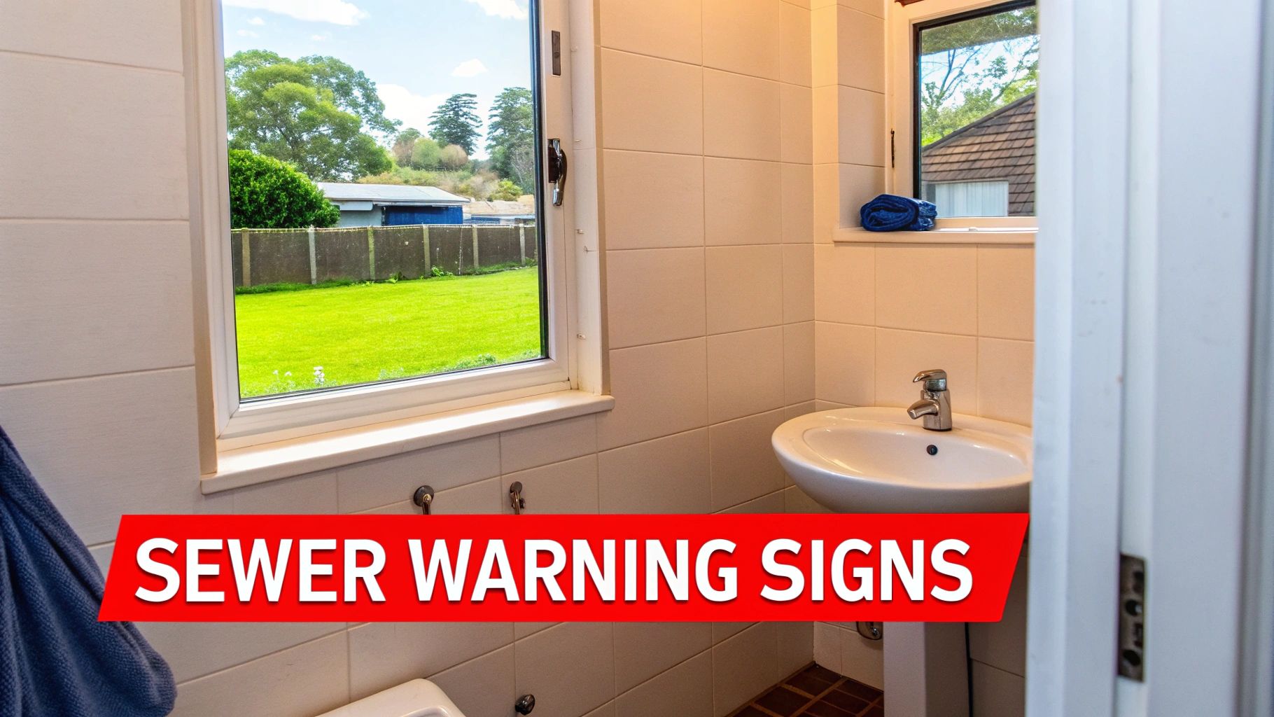 A homeowner looking at a slow-draining shower.