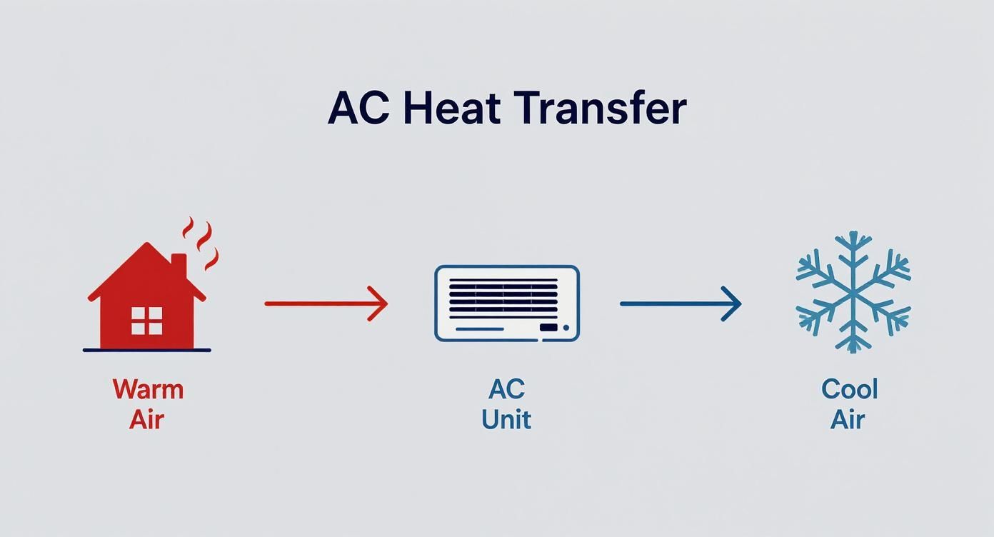 Parts of a Central Air Conditioner Unit Explained 1 Infographic about parts of a central air conditioner unit