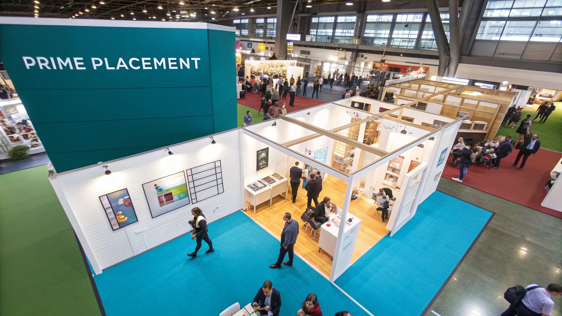 Strategic Booth Design & Location Optimization