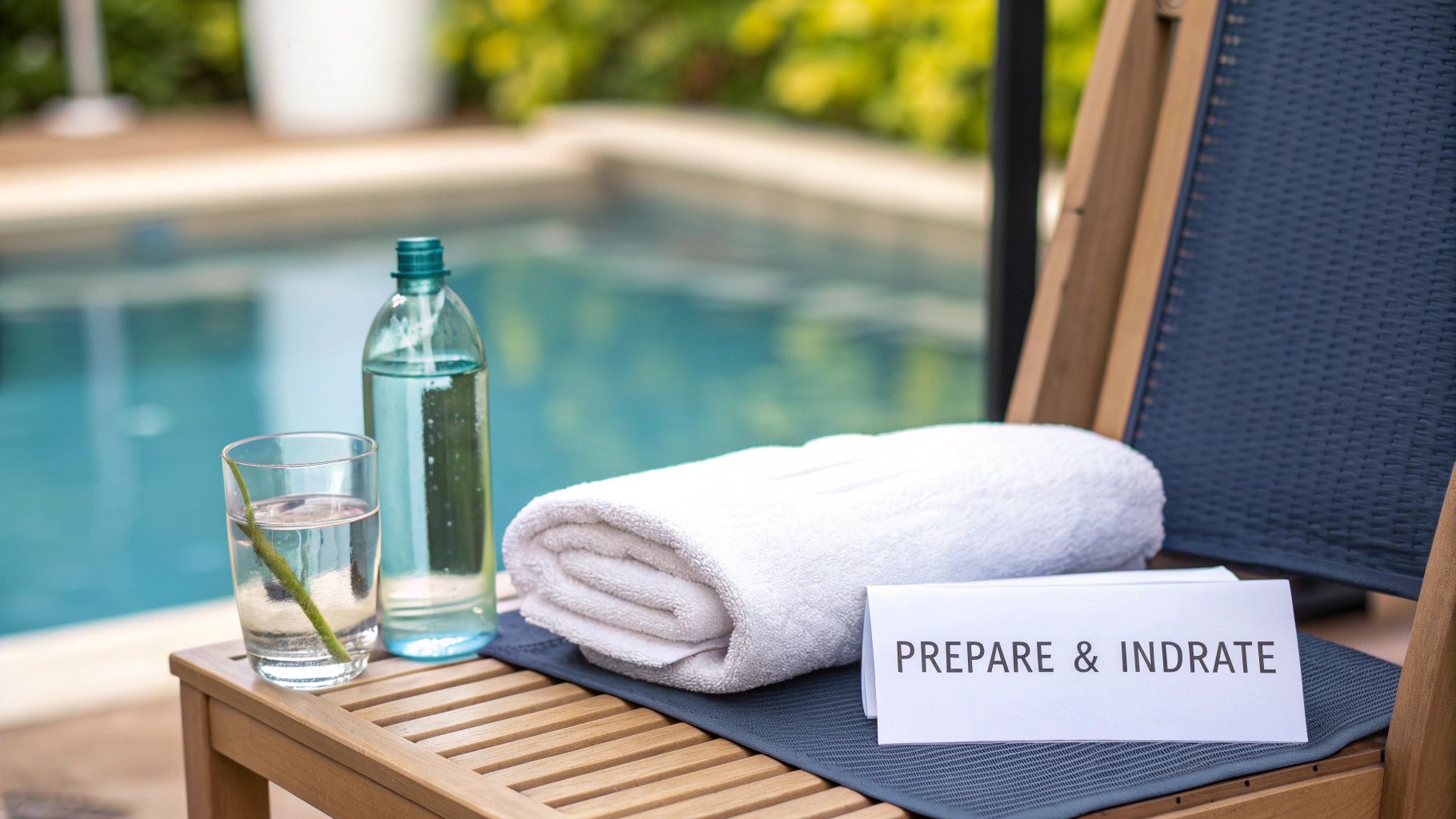 A woman in a lymphatic drainage suit looking relaxed in a spa setting