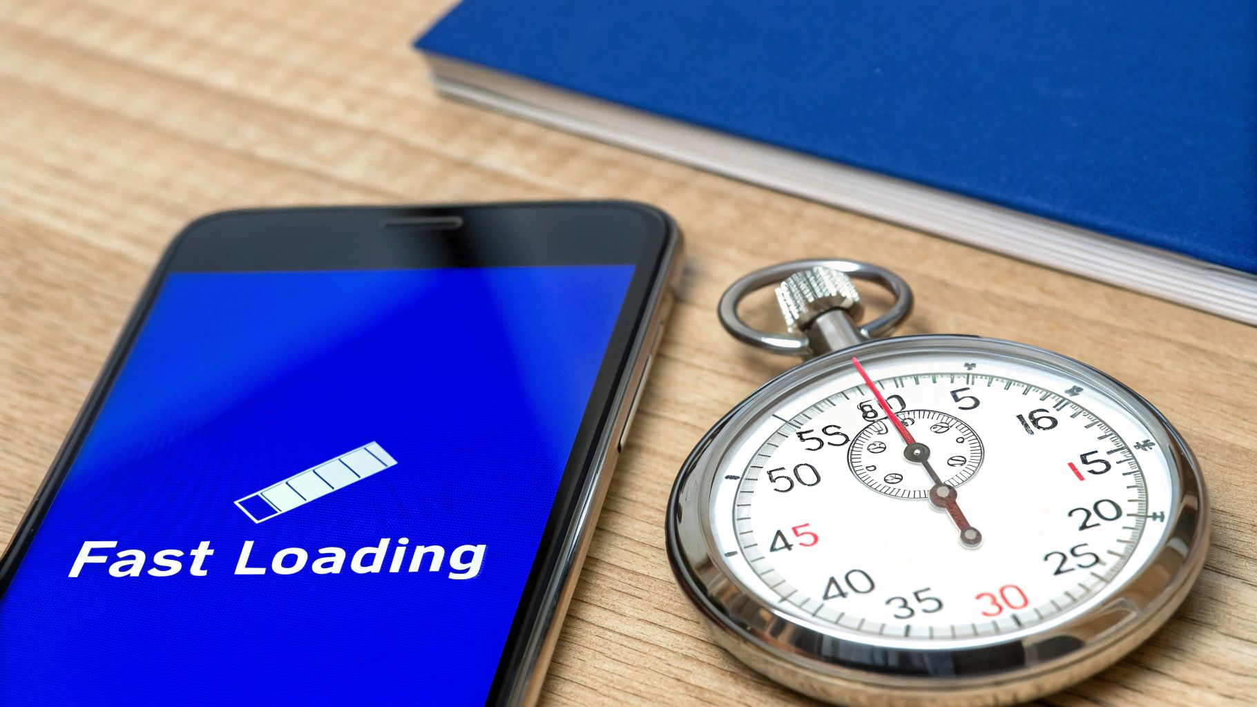 Graph showing the correlation between page load time and bounce rate, with bounce rate increasing sharply after 3 seconds