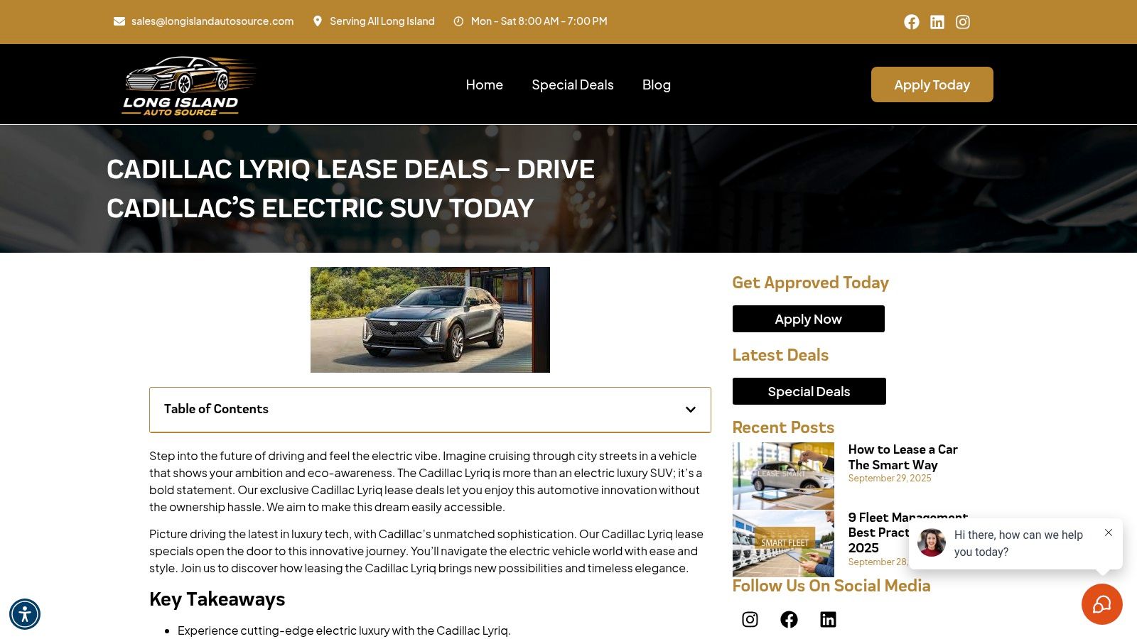 Cadillac Lyriq Lease Deals – Drive Cadillac’s Electric SUV Today