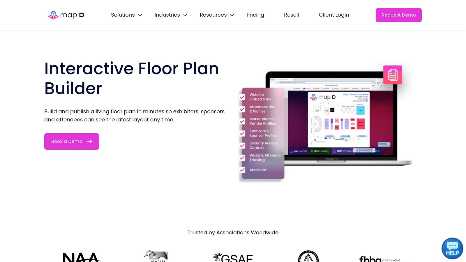 Map D – Interactive Floor Plan Builder