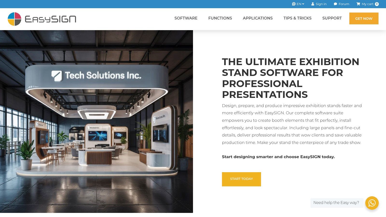 EasySIGN – Exhibition Stand Production Software