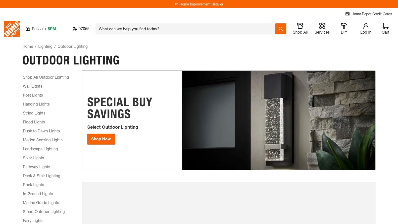 The Home Depot – Outdoor Lighting