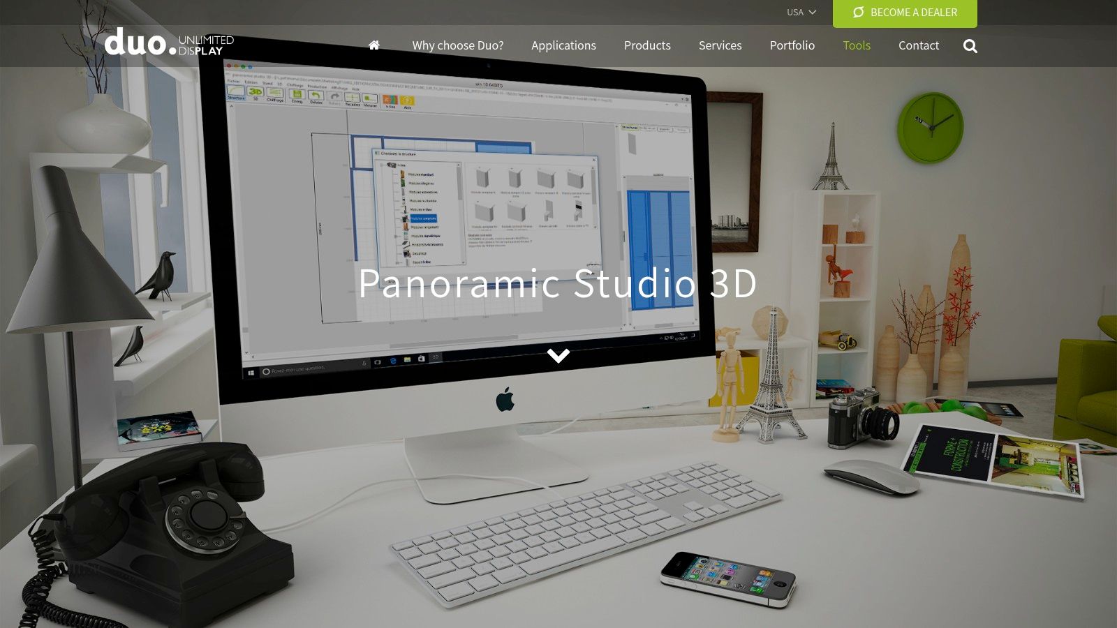 Duo Display – Panoramic Studio 3D (PS3D) Booth Configurator