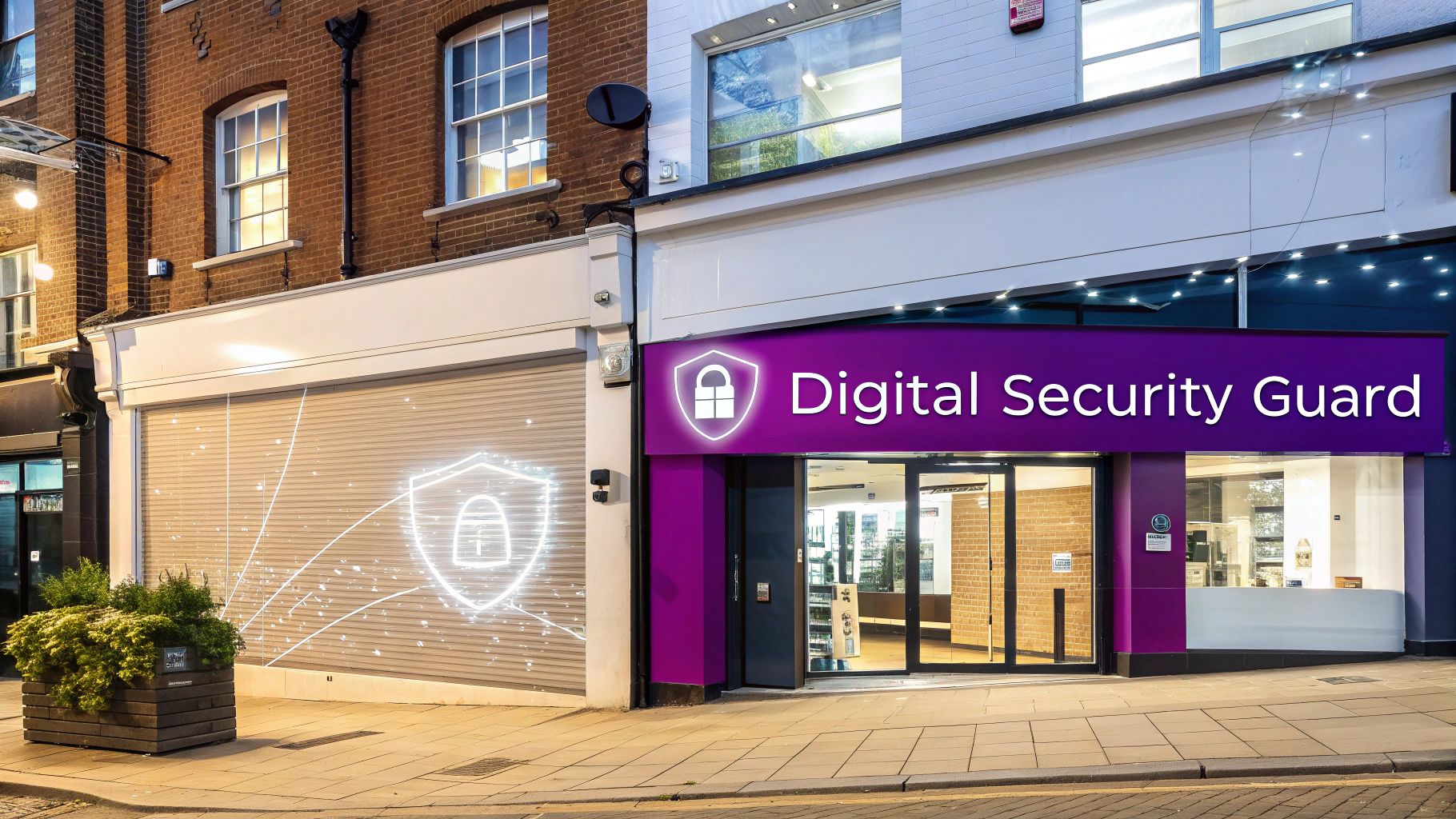 An office worker collaborating with an IT professional on a computer, demonstrating information security services in action.
