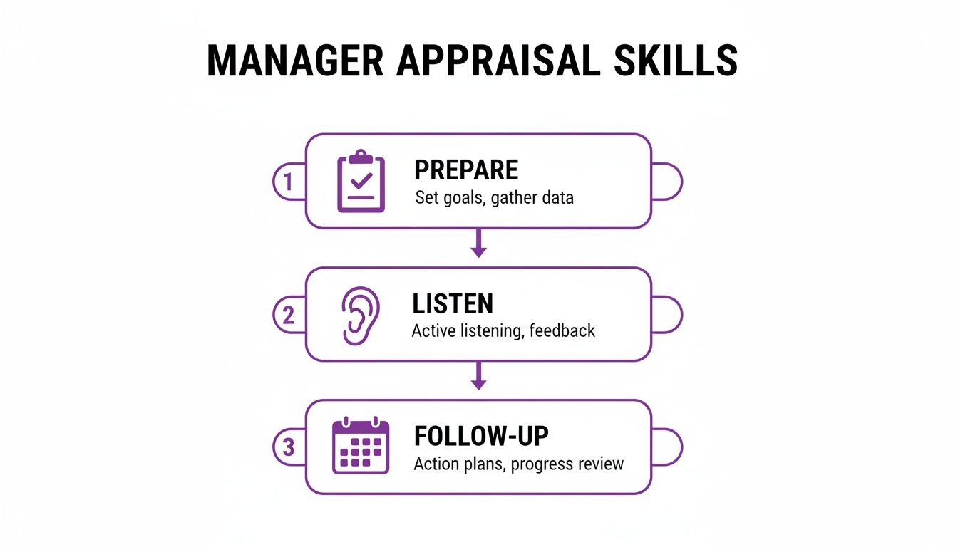 Infographic about appraisal for staff