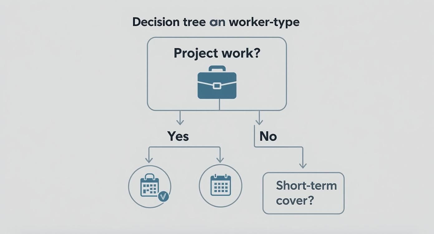 Infographic about what is a contingent worker