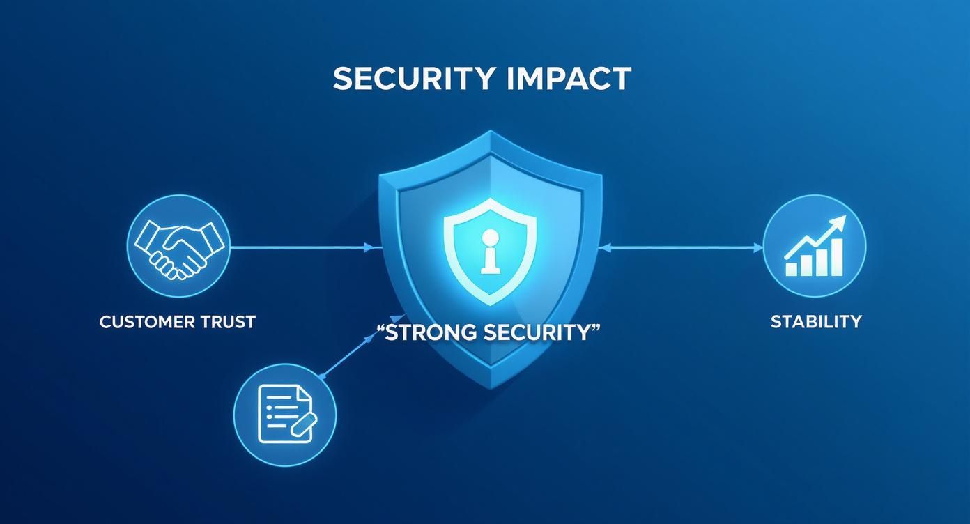 Infographic about information security services