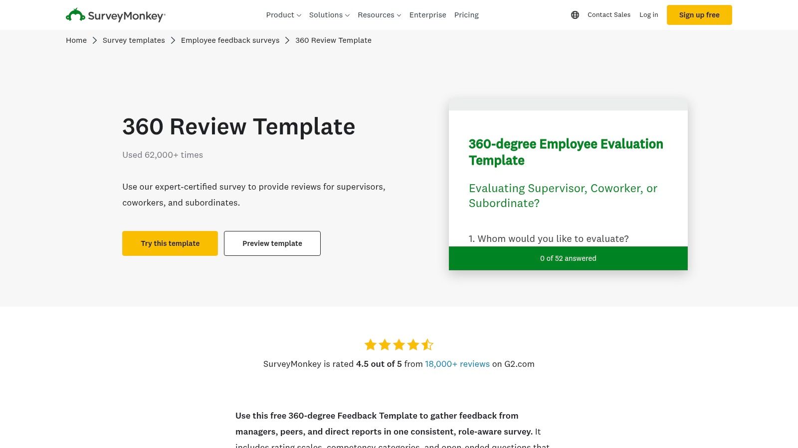 SurveyMonkey (360 templates)