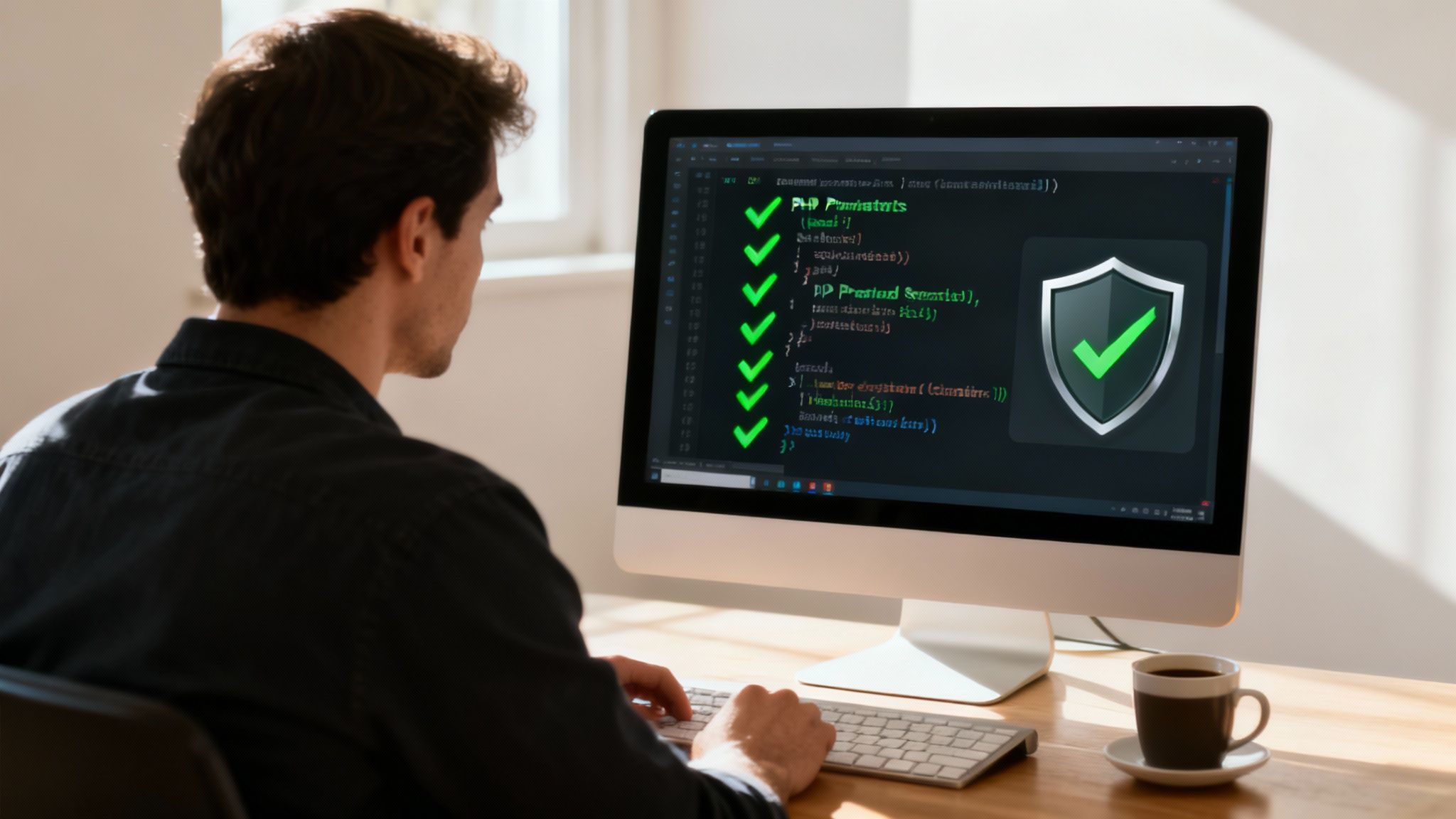 Un escudo protegiendo una base de datos, simbolizando la prevención y remediación de ataques SQLi.